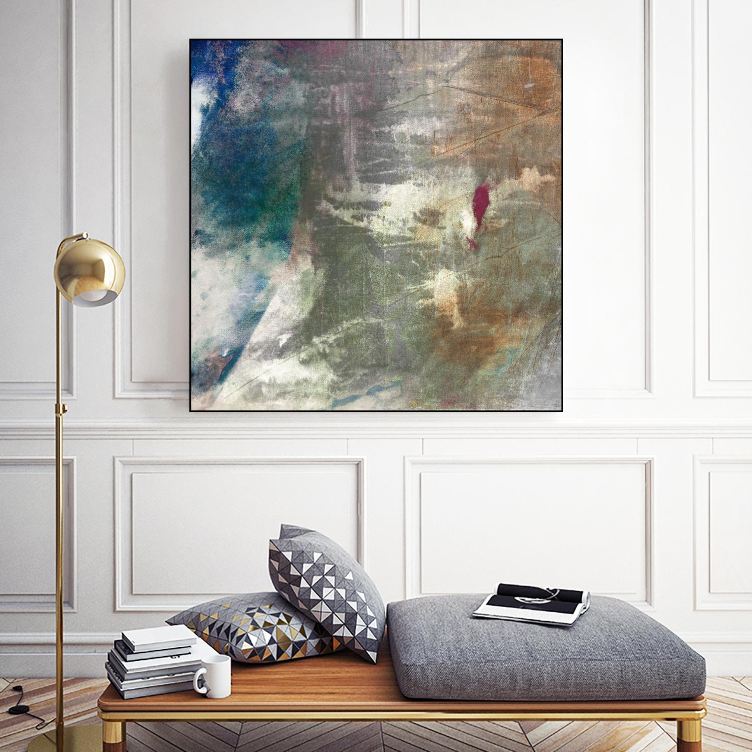 Mod Abstract I by Sisa Jasper on GIANT ART - blue abstract