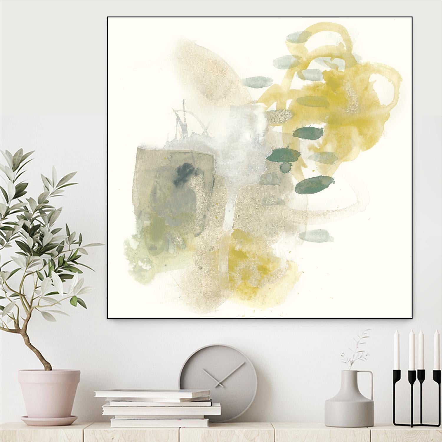 Apex Formula IV by June Erica Vess on GIANT ART - yellow abstract