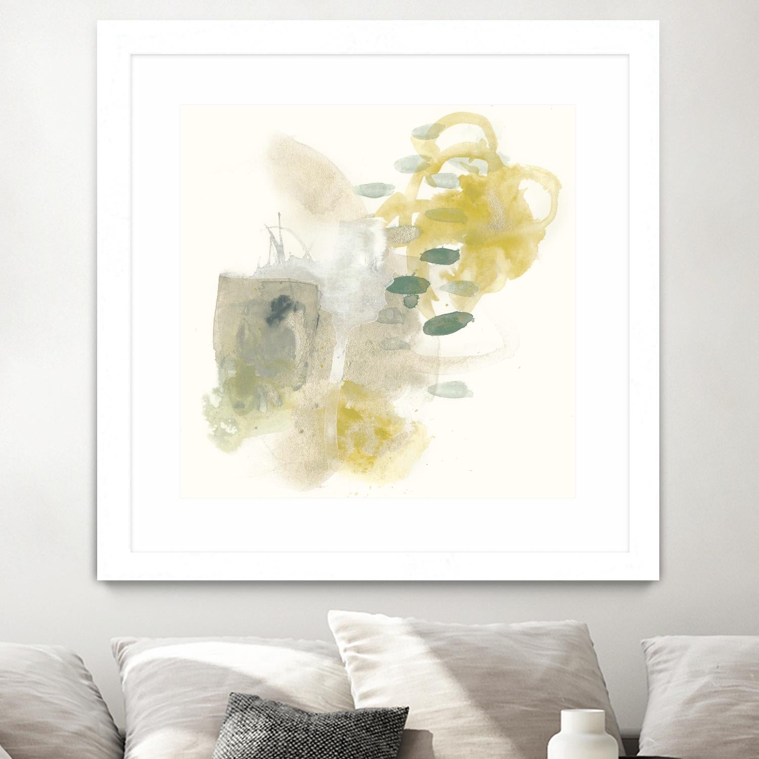 Apex Formula IV by June Erica Vess on GIANT ART - yellow abstract
