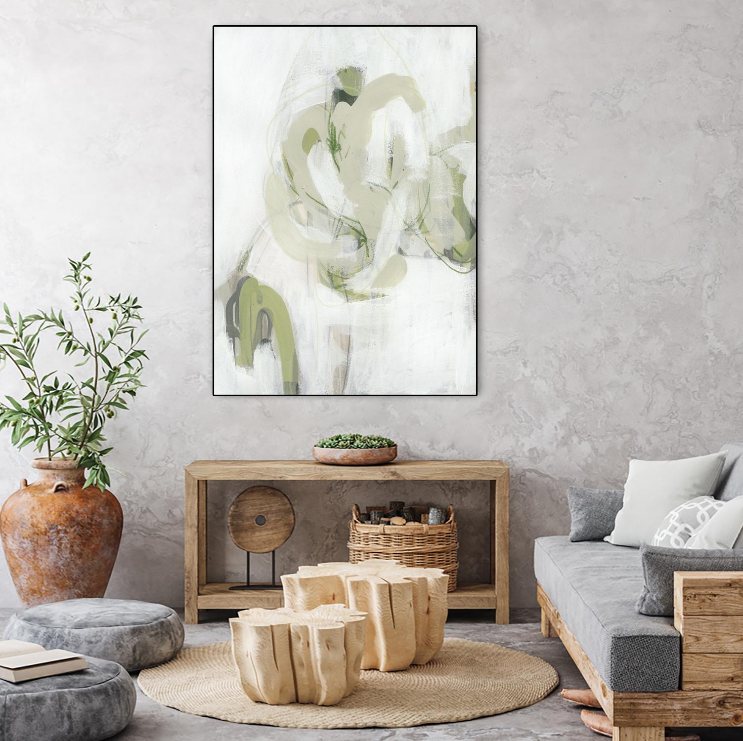 Verge I by June Erica Vess on GIANT ART - green abstract