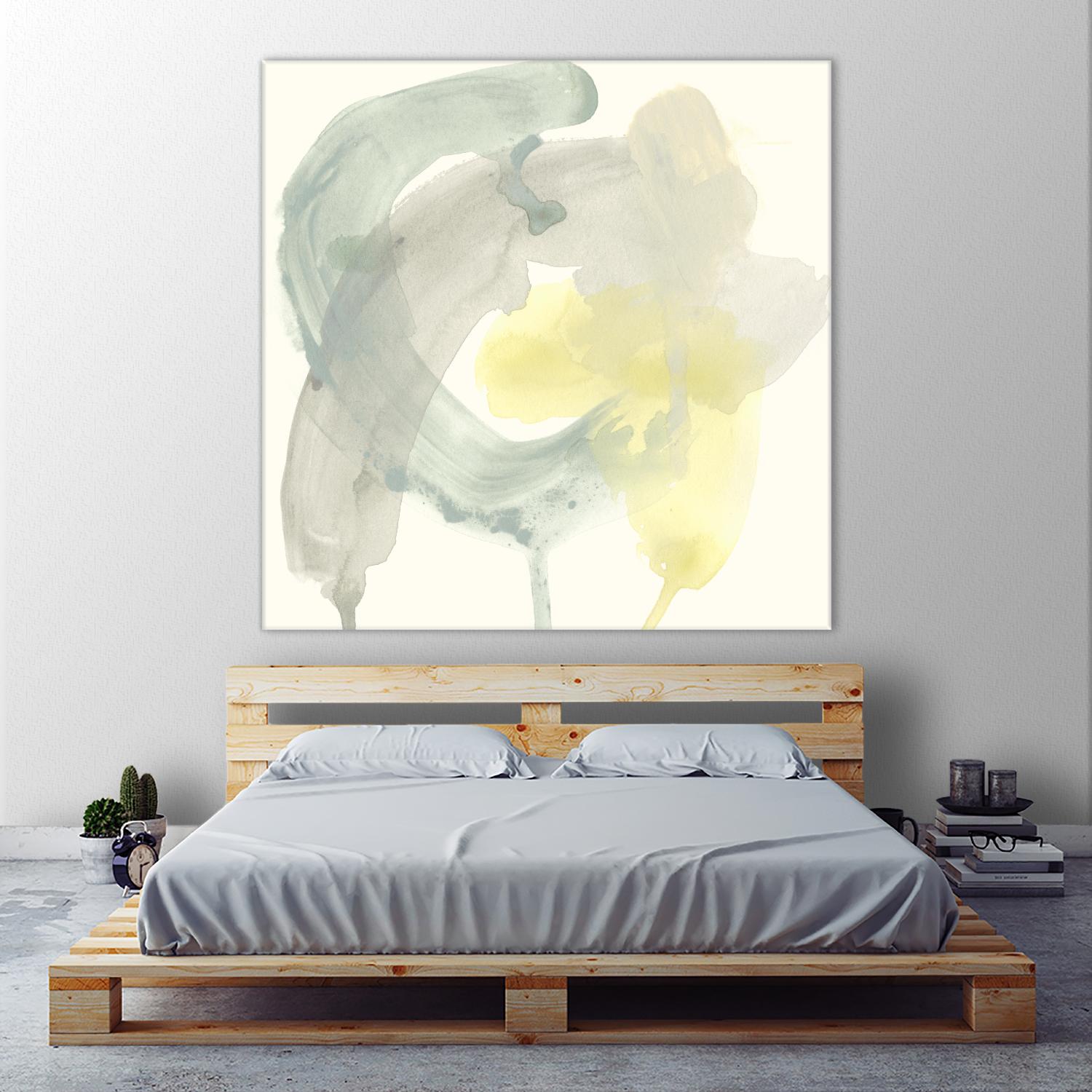 Lunar Sunrise II by June Erica Vess on GIANT ART - yellow abstract