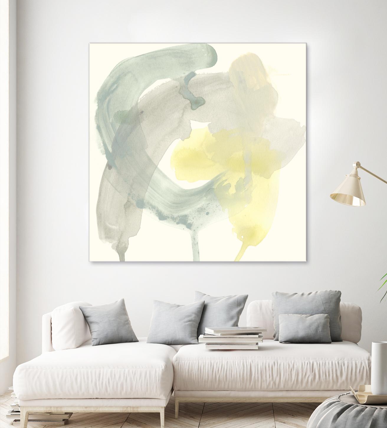 Lunar Sunrise II by June Erica Vess on GIANT ART - yellow abstract