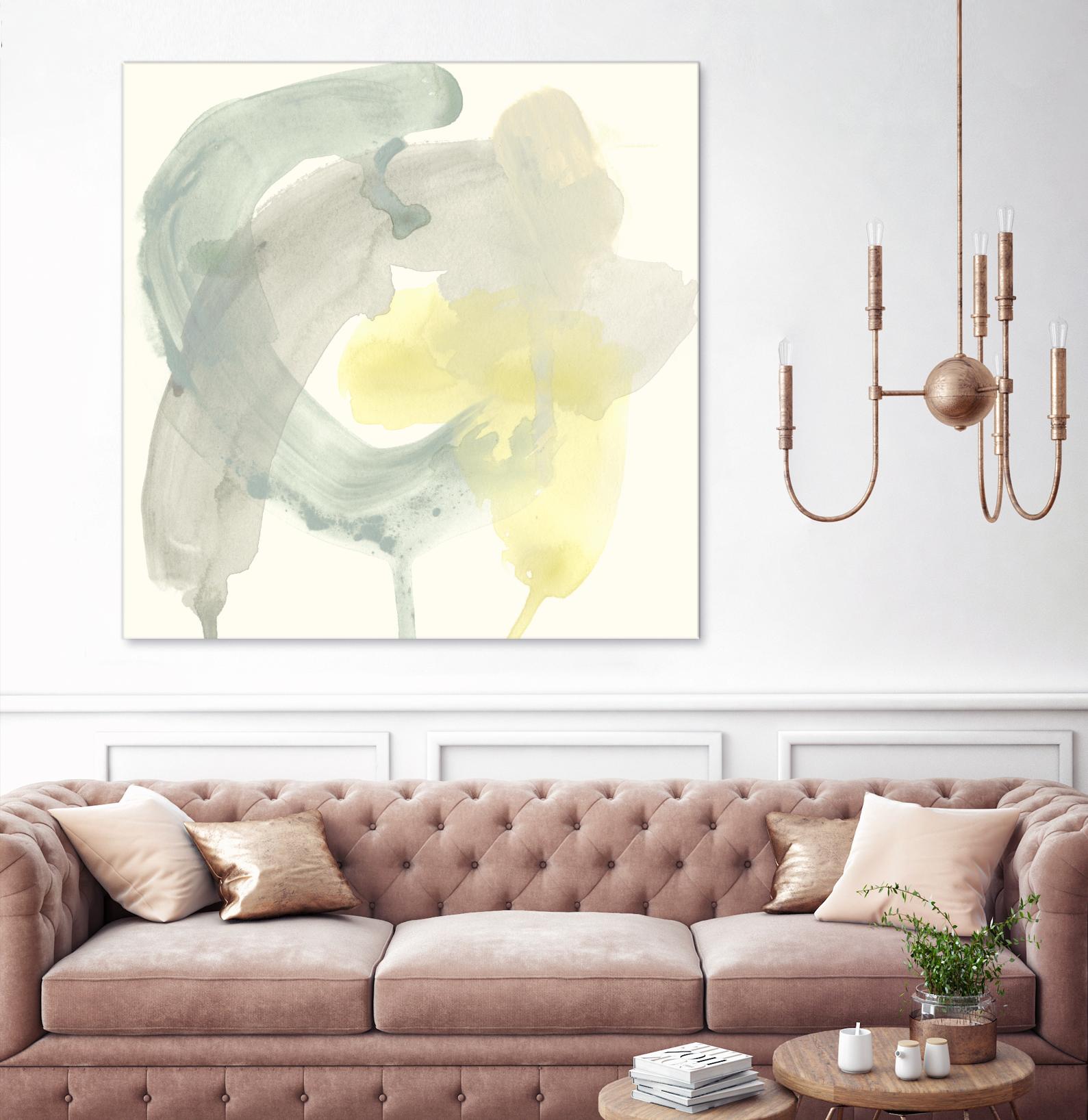 Lunar Sunrise II by June Erica Vess on GIANT ART - yellow abstract