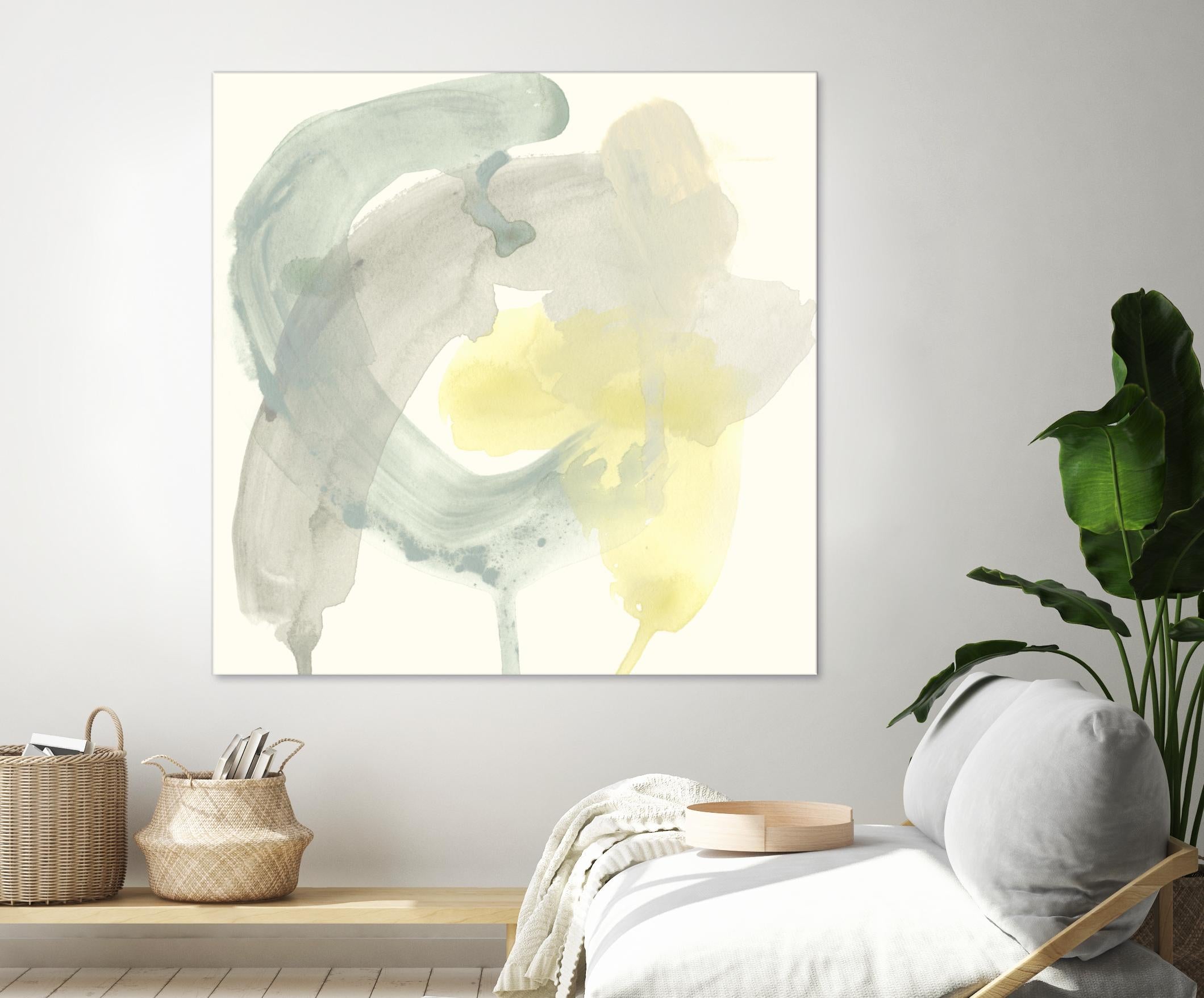 Lunar Sunrise II by June Erica Vess on GIANT ART - yellow abstract