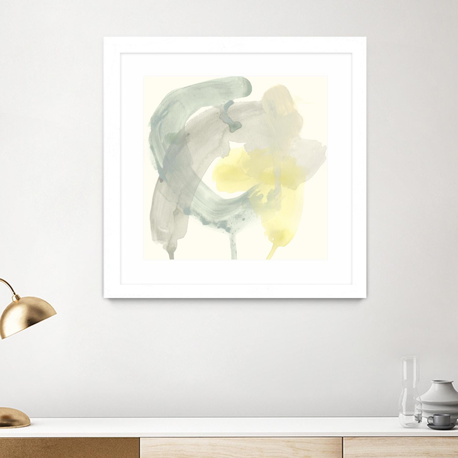Lunar Sunrise II by June Erica Vess on GIANT ART - yellow abstract