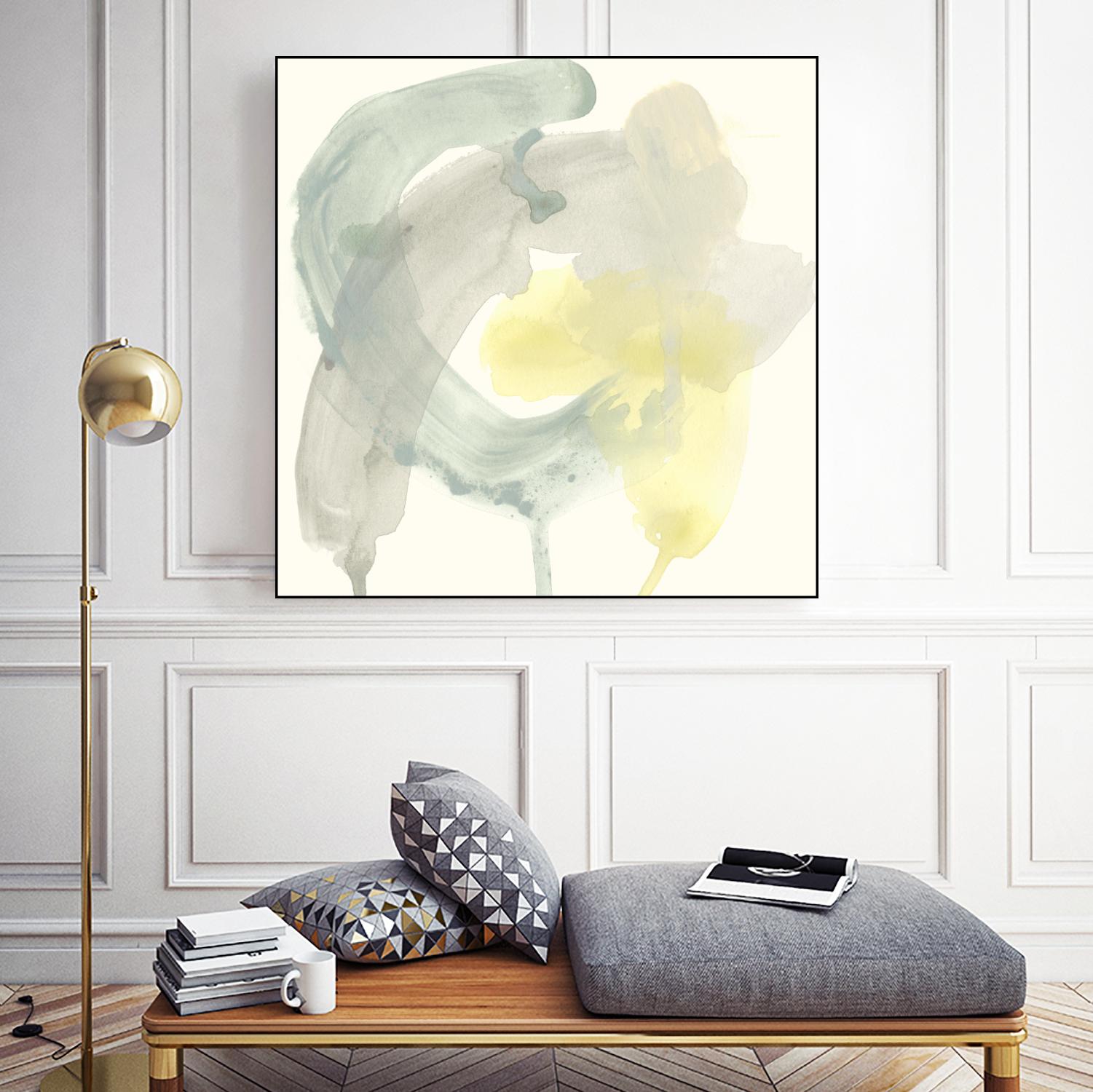 Lunar Sunrise II by June Erica Vess on GIANT ART - yellow abstract