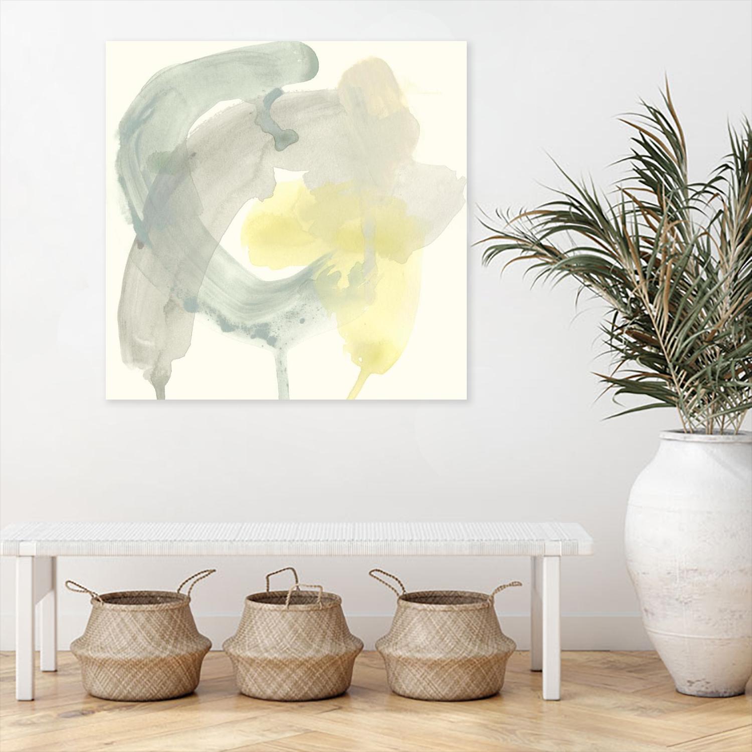 Lunar Sunrise II by June Erica Vess on GIANT ART - yellow abstract