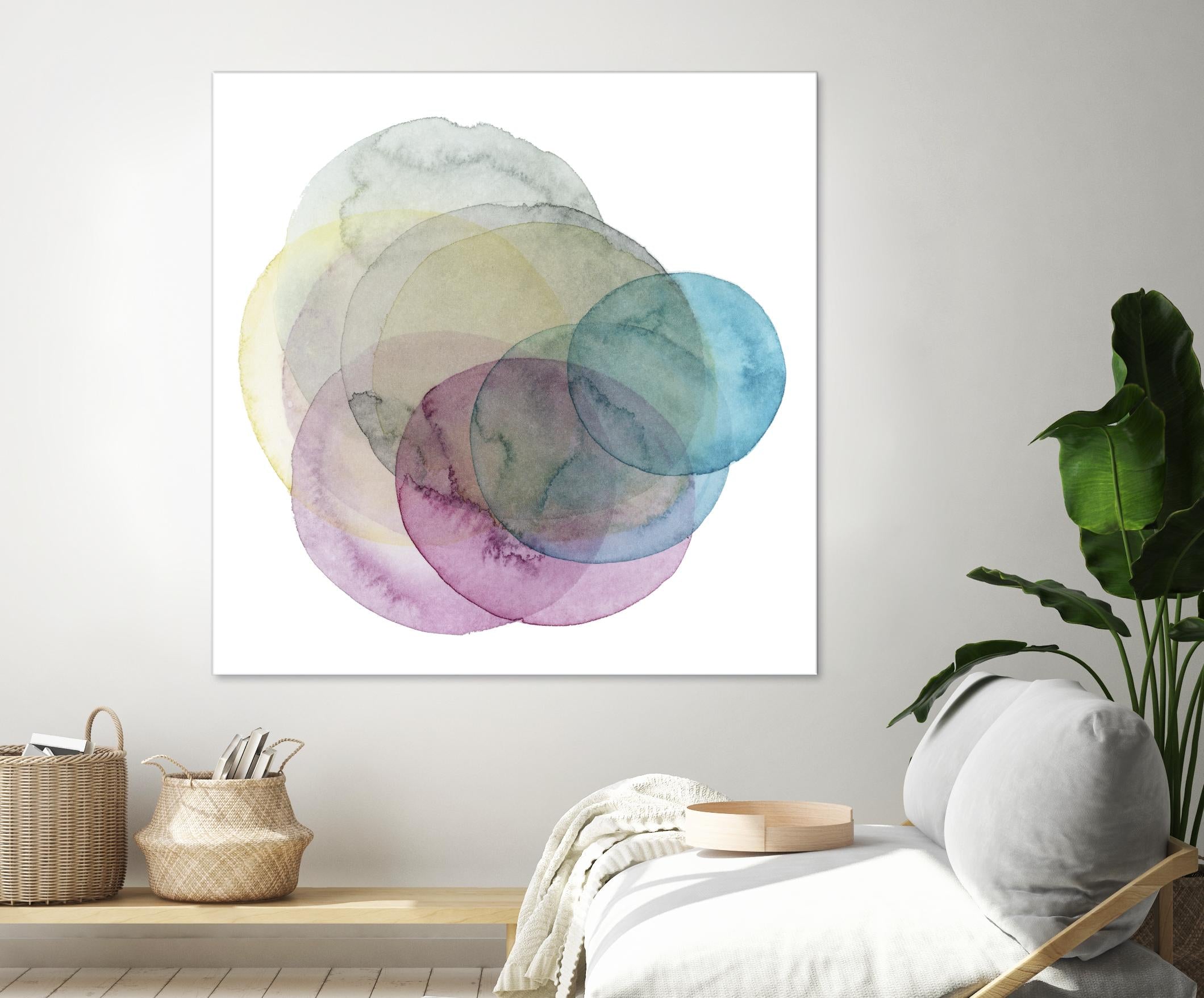 Evolving Planets II by Grace Popp on GIANT ART - blue abstract