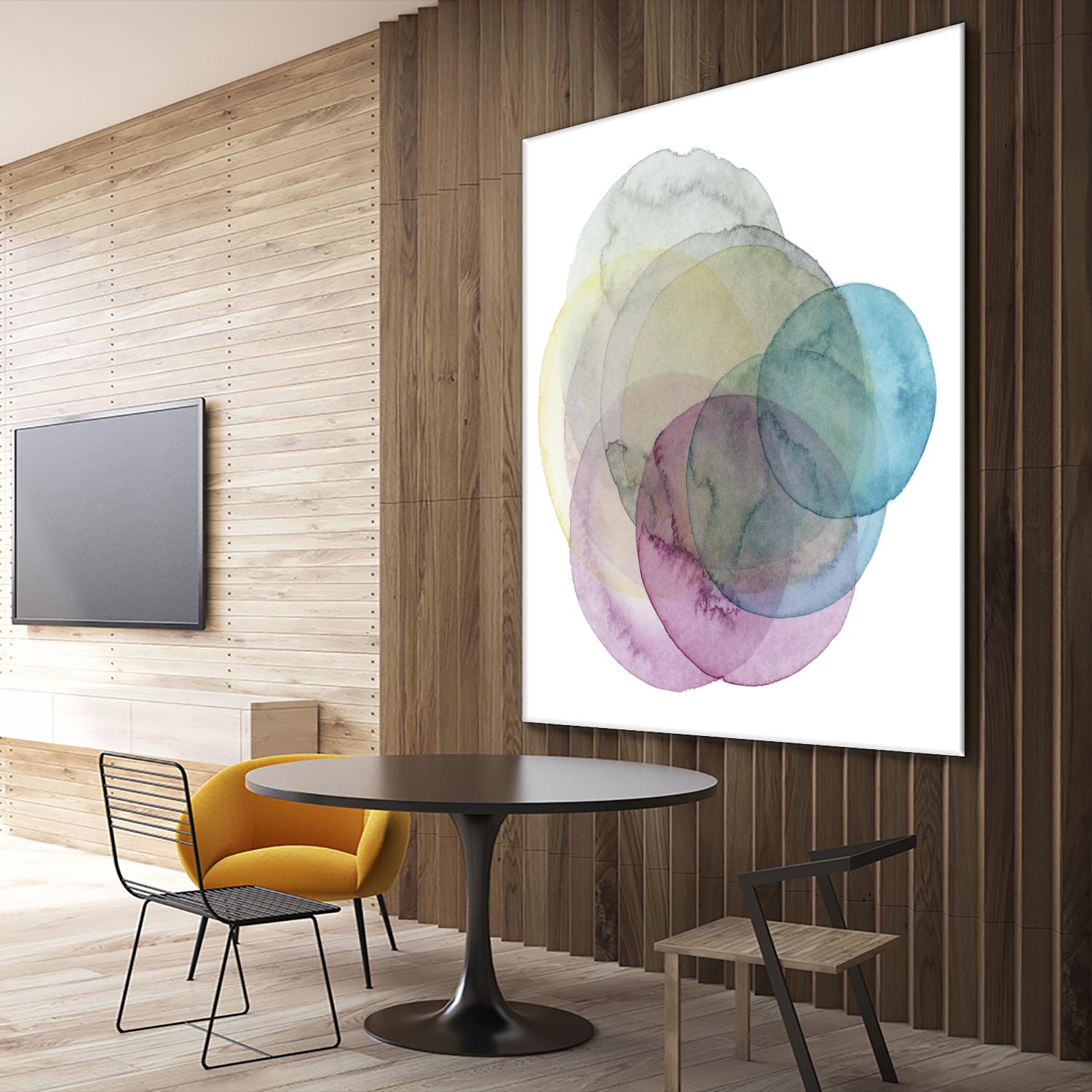 Evolving Planets II by Grace Popp on GIANT ART - blue abstract