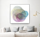 Evolving Planets II by Grace Popp on GIANT ART - blue abstract