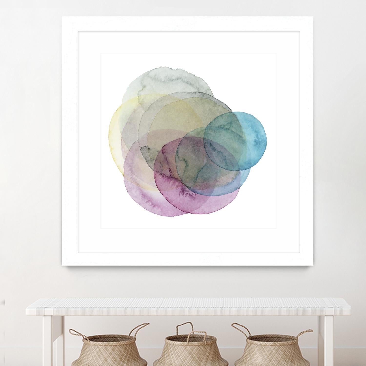 Evolving Planets II by Grace Popp on GIANT ART - blue abstract