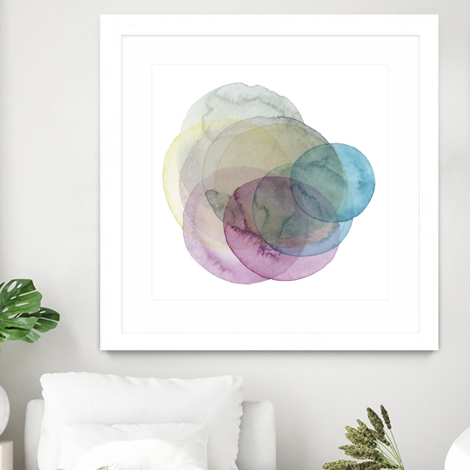 Evolving Planets II by Grace Popp on GIANT ART - blue abstract