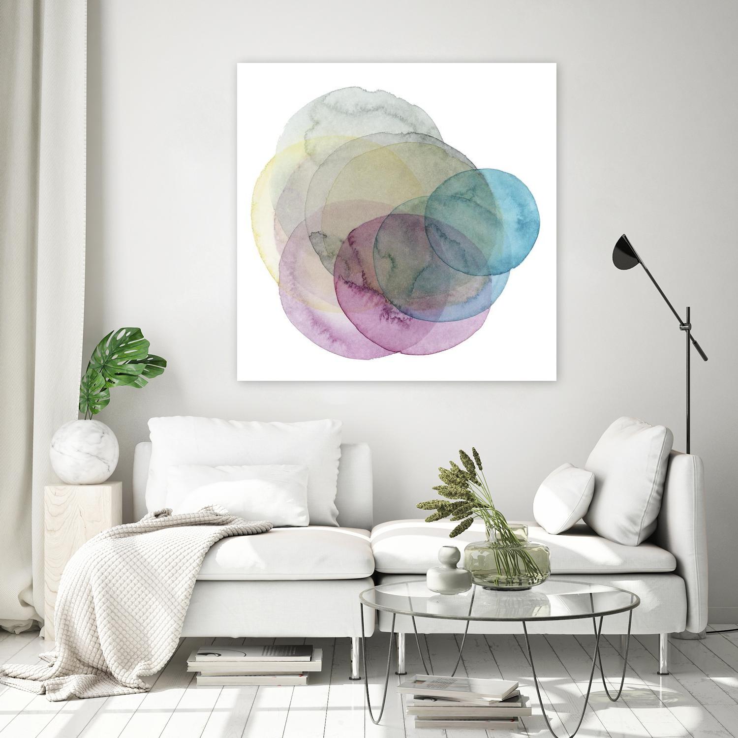 Evolving Planets II by Grace Popp on GIANT ART - blue abstract