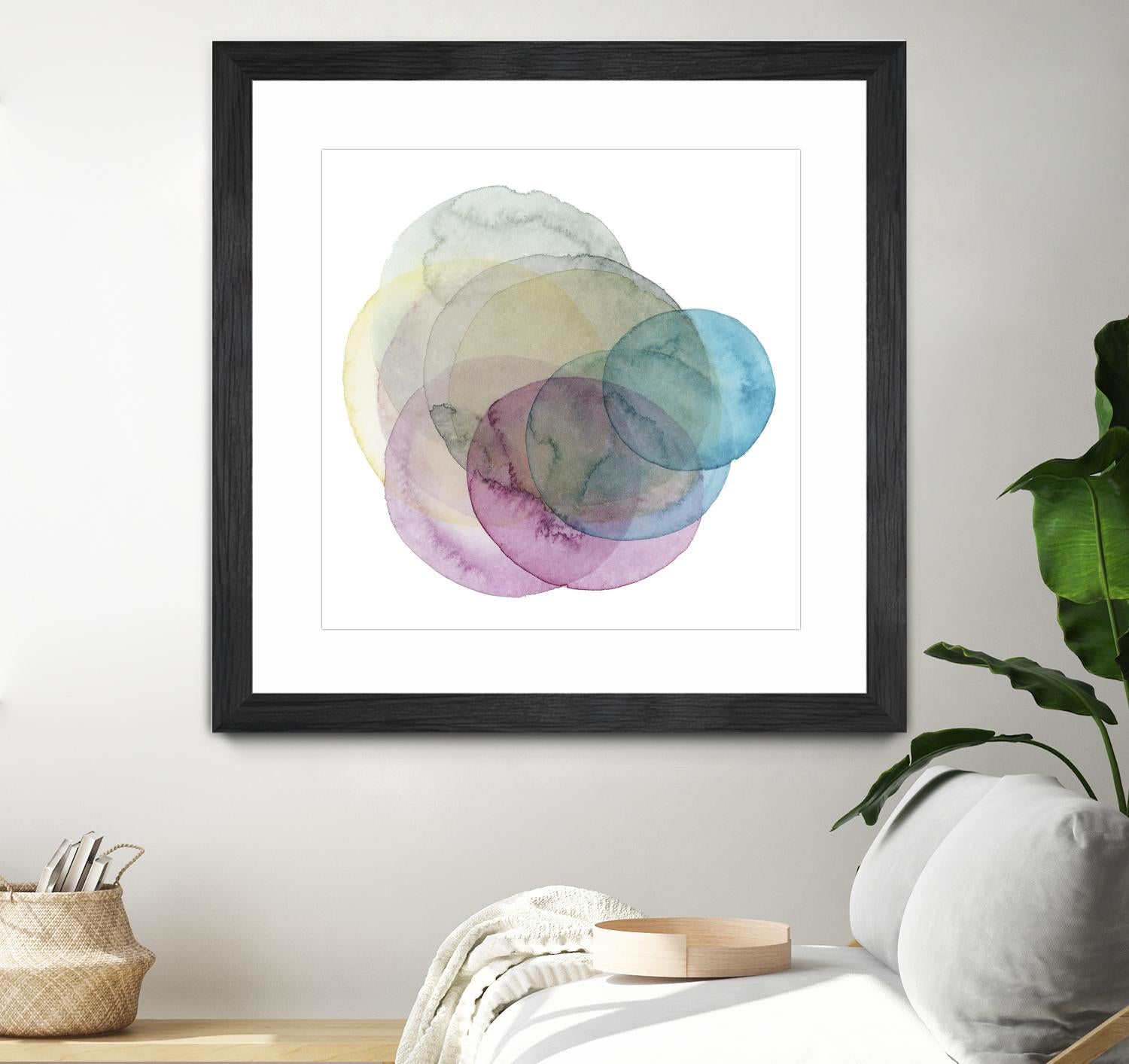 Evolving Planets II by Grace Popp on GIANT ART - blue abstract