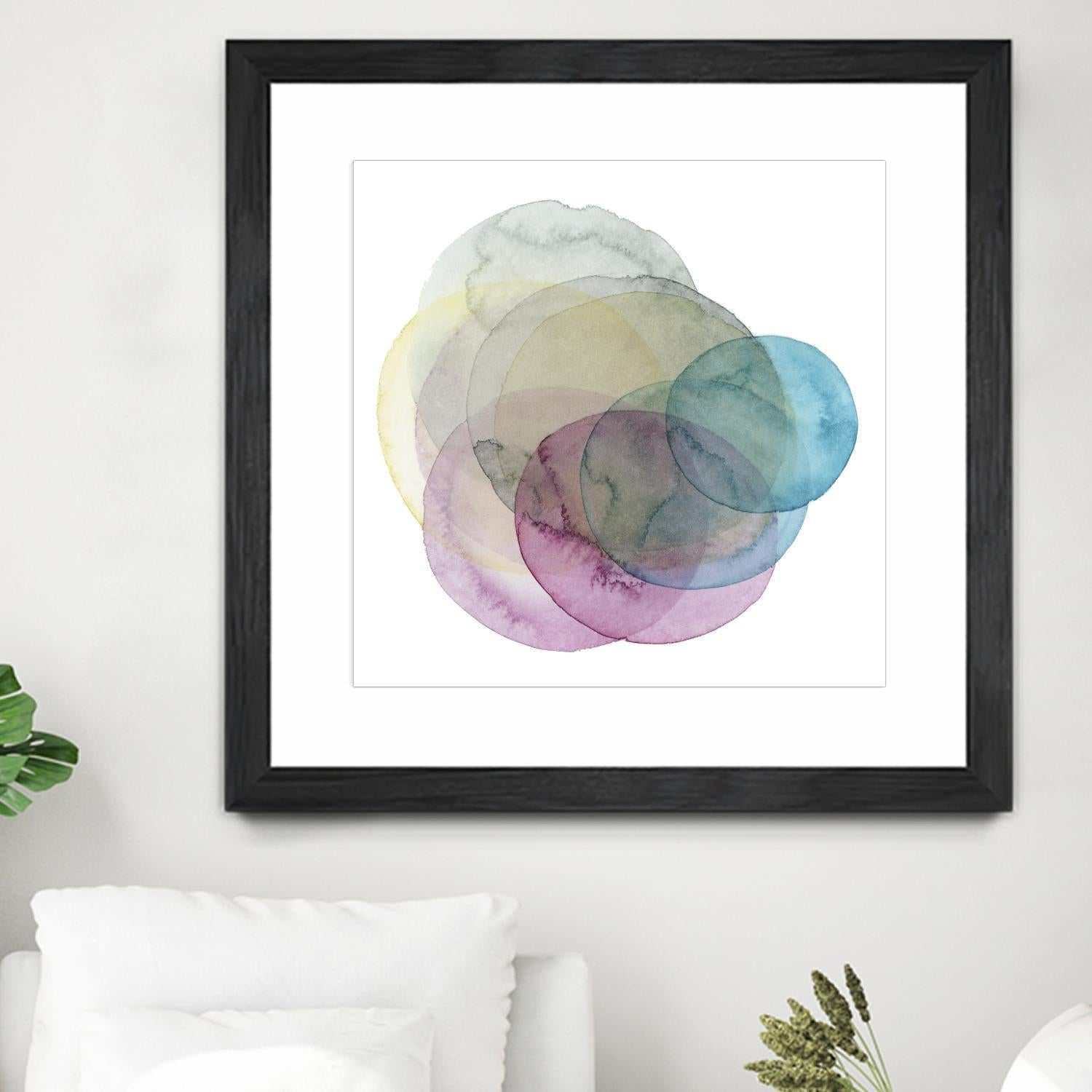 Evolving Planets II by Grace Popp on GIANT ART - blue abstract