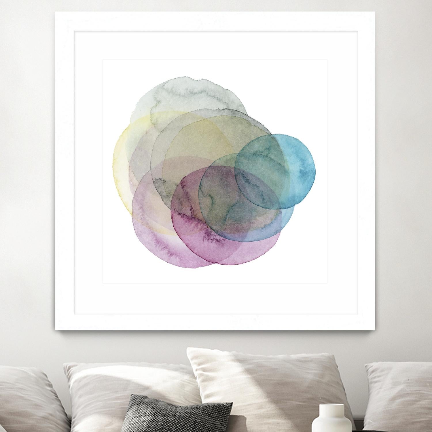 Evolving Planets II by Grace Popp on GIANT ART - blue abstract