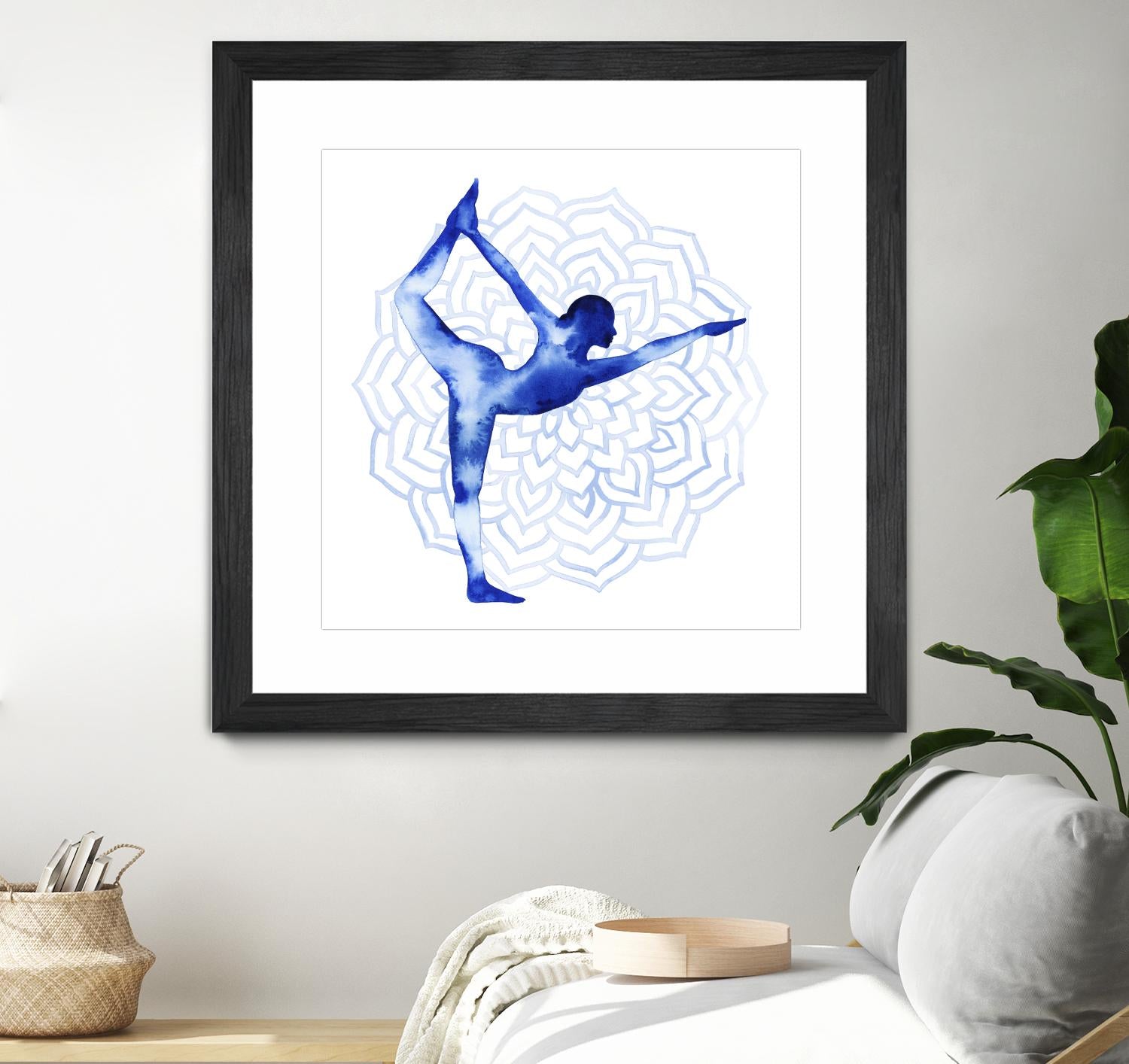 Yoga Flow I by Grace Popp on GIANT ART - blue leisure