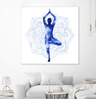 Yoga Flow III by Grace Popp on GIANT ART - blue leisure