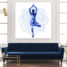 Yoga Flow III by Grace Popp on GIANT ART - blue leisure