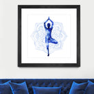 Yoga Flow III by Grace Popp on GIANT ART - blue leisure