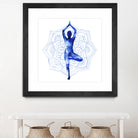 Yoga Flow III by Grace Popp on GIANT ART - blue leisure