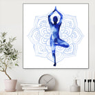 Yoga Flow III by Grace Popp on GIANT ART - blue leisure