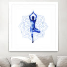 Yoga Flow III by Grace Popp on GIANT ART - blue leisure