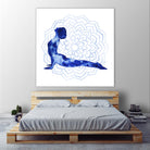 Yoga Flow VI by Grace Popp on GIANT ART - blue leisure