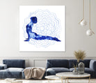 Yoga Flow VI by Grace Popp on GIANT ART - blue leisure