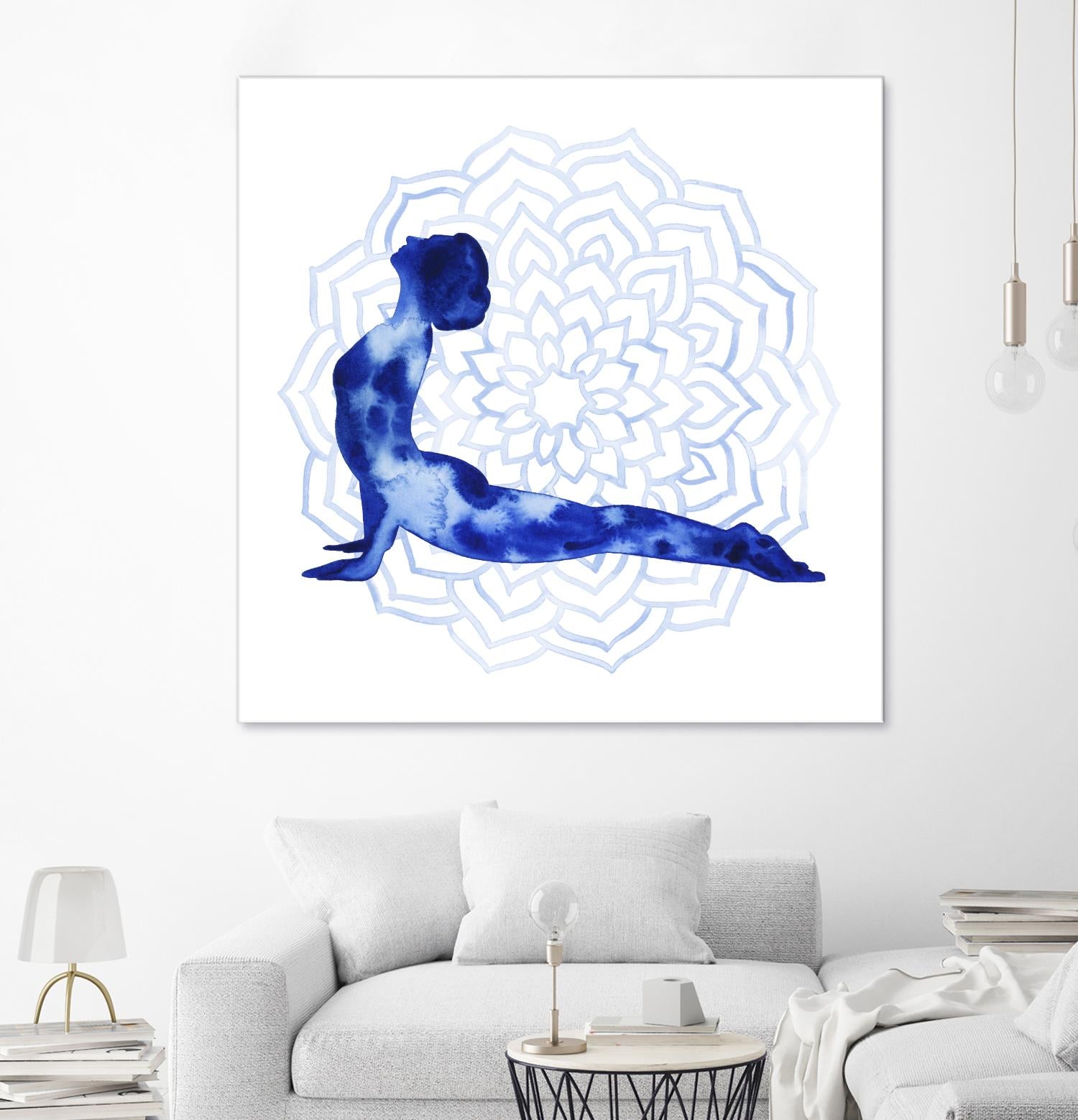 Yoga Flow VI by Grace Popp on GIANT ART - blue leisure