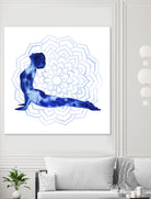 Yoga Flow VI by Grace Popp on GIANT ART - blue leisure