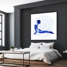 Yoga Flow VI by Grace Popp on GIANT ART - blue leisure