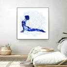 Yoga Flow VI by Grace Popp on GIANT ART - blue leisure