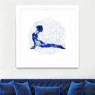 Yoga Flow VI by Grace Popp on GIANT ART - blue leisure