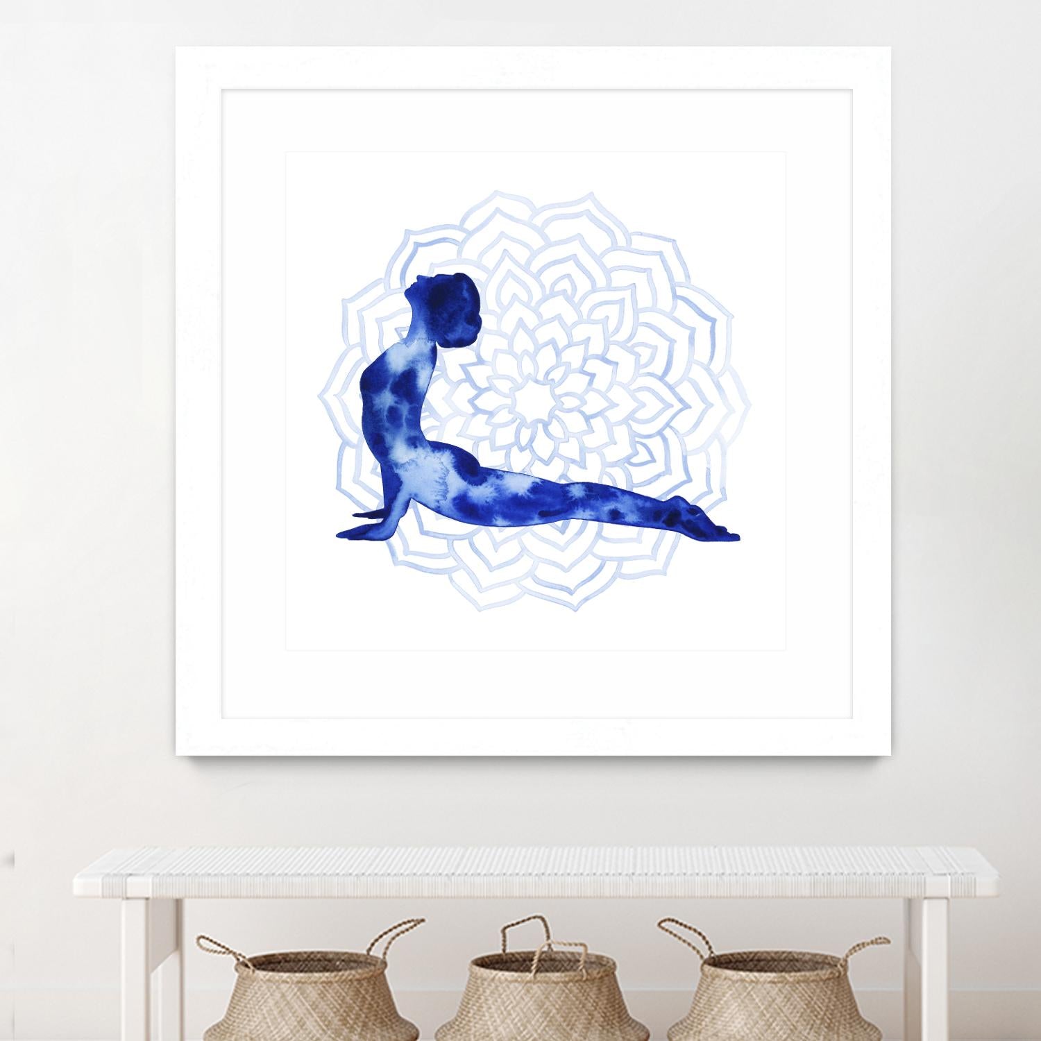Yoga Flow VI by Grace Popp on GIANT ART - blue leisure