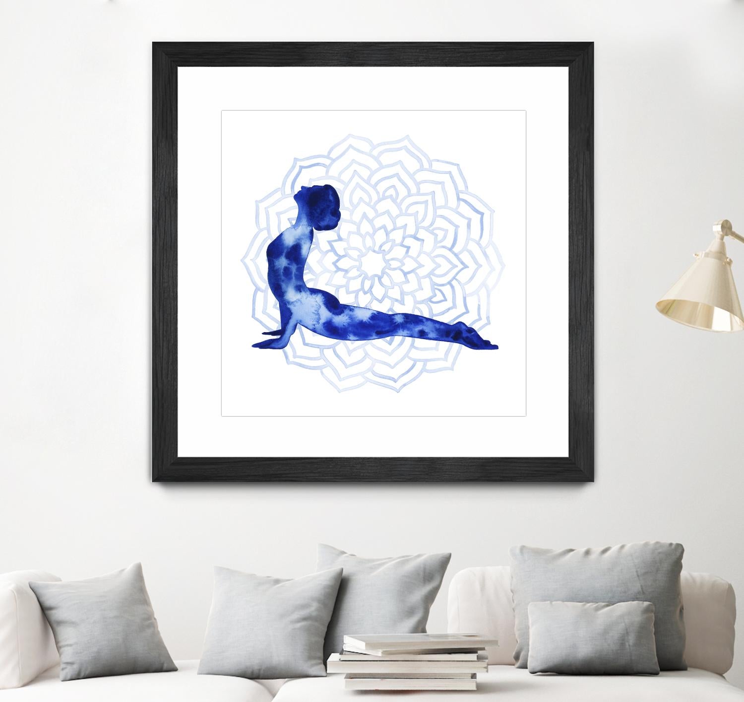 Yoga Flow VI by Grace Popp on GIANT ART - blue leisure