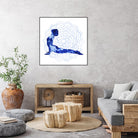 Yoga Flow VI by Grace Popp on GIANT ART - blue leisure