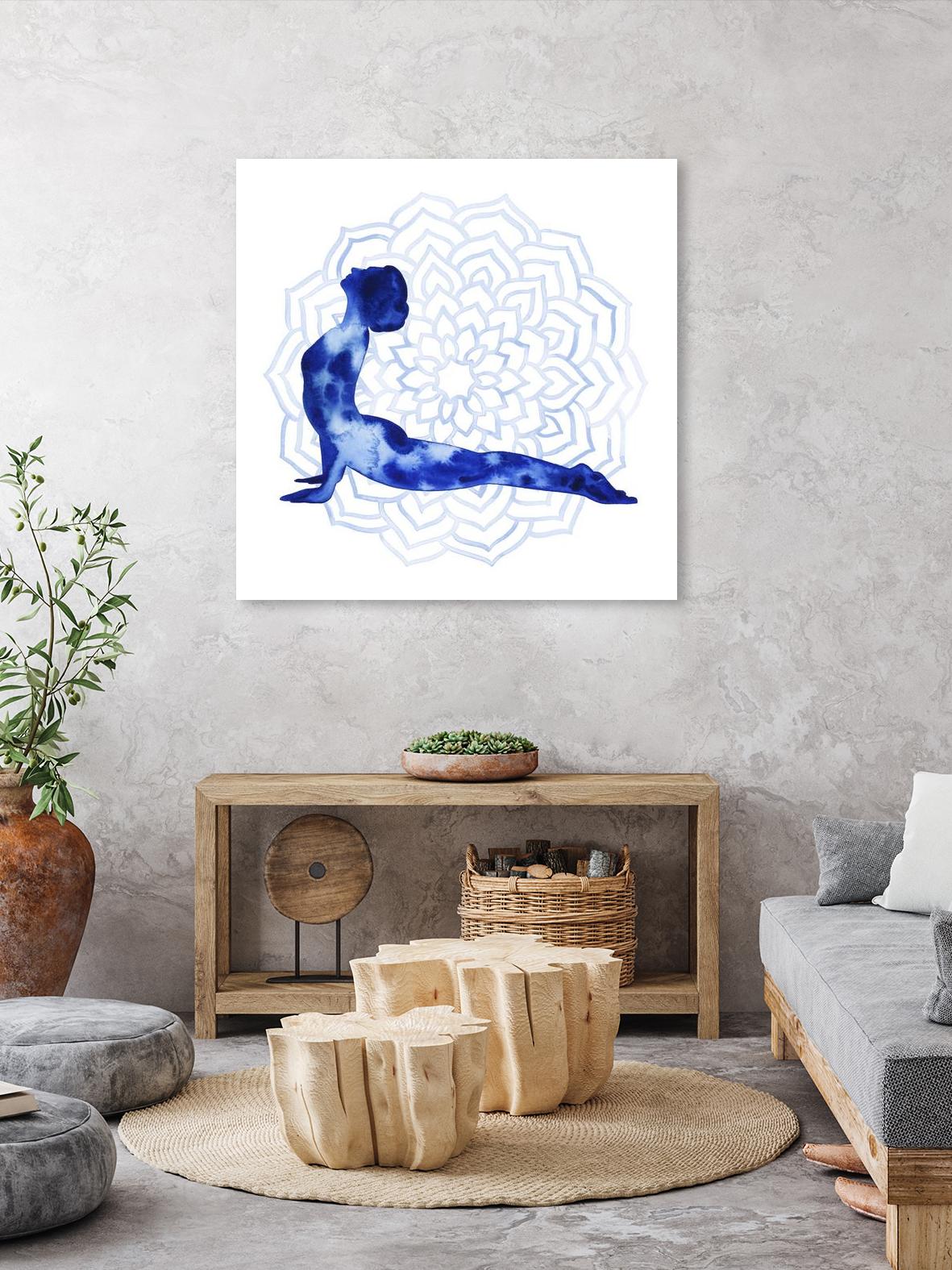 Yoga Flow VI by Grace Popp on GIANT ART - blue leisure