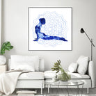 Yoga Flow VI by Grace Popp on GIANT ART - blue leisure
