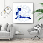 Yoga Flow VI by Grace Popp on GIANT ART - blue leisure
