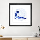 Yoga Flow VI by Grace Popp on GIANT ART - blue leisure
