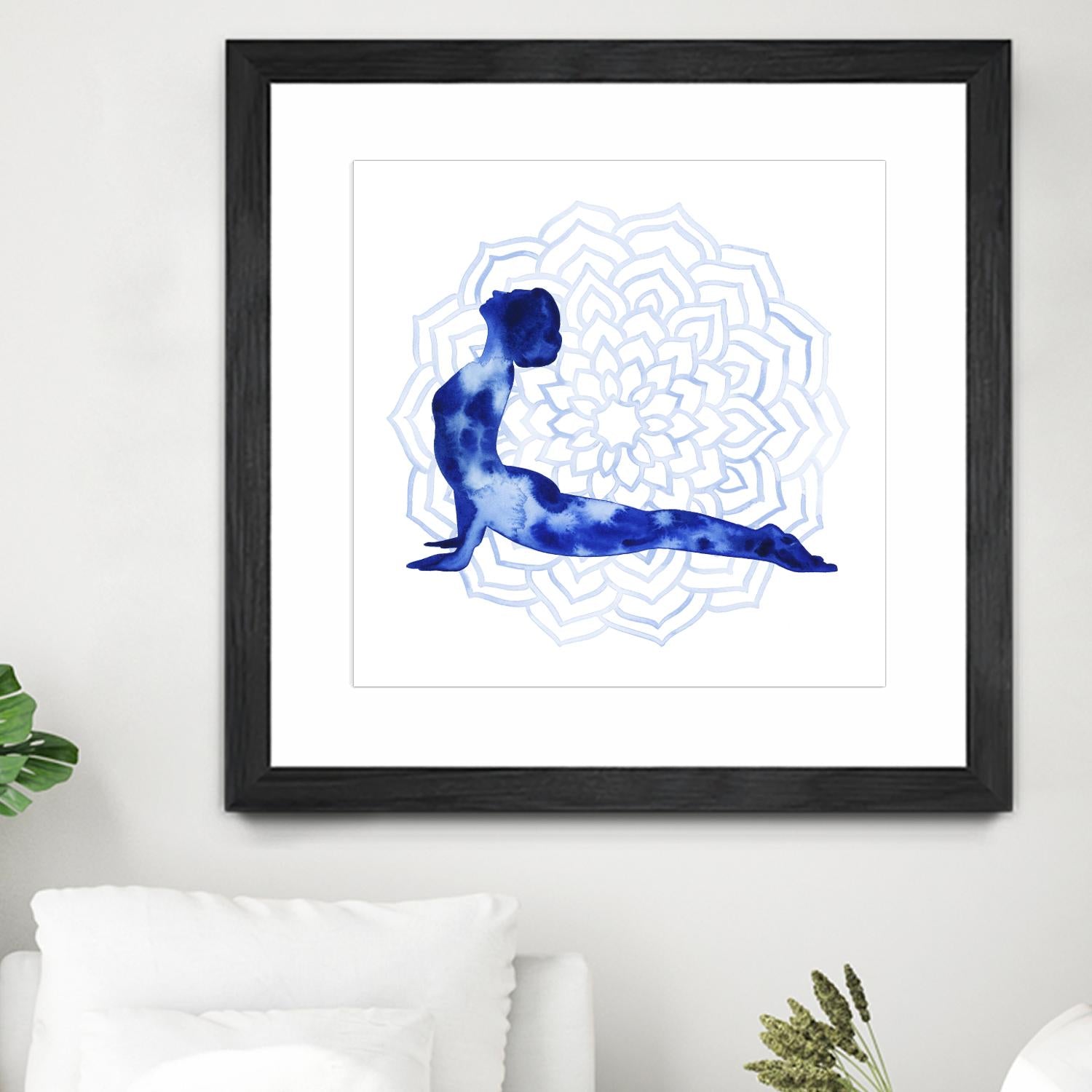 Yoga Flow VI by Grace Popp on GIANT ART - blue leisure