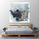 Cerulean & Gold I by Victoria Borges on GIANT ART - abstract