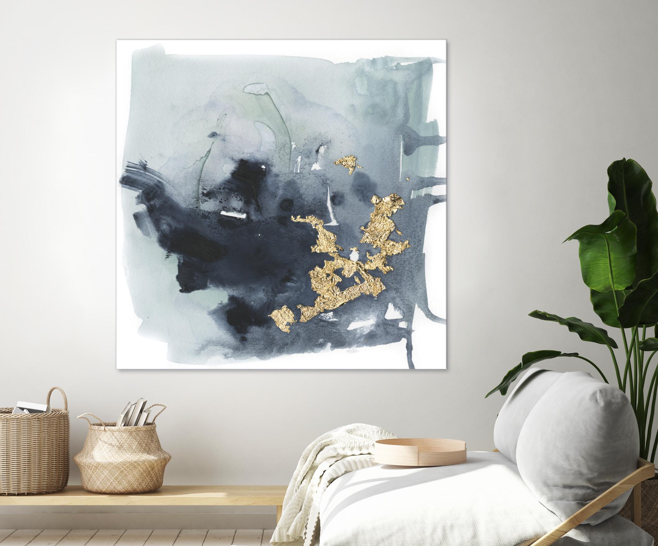 Cerulean & Gold I by Victoria Borges on GIANT ART - abstract