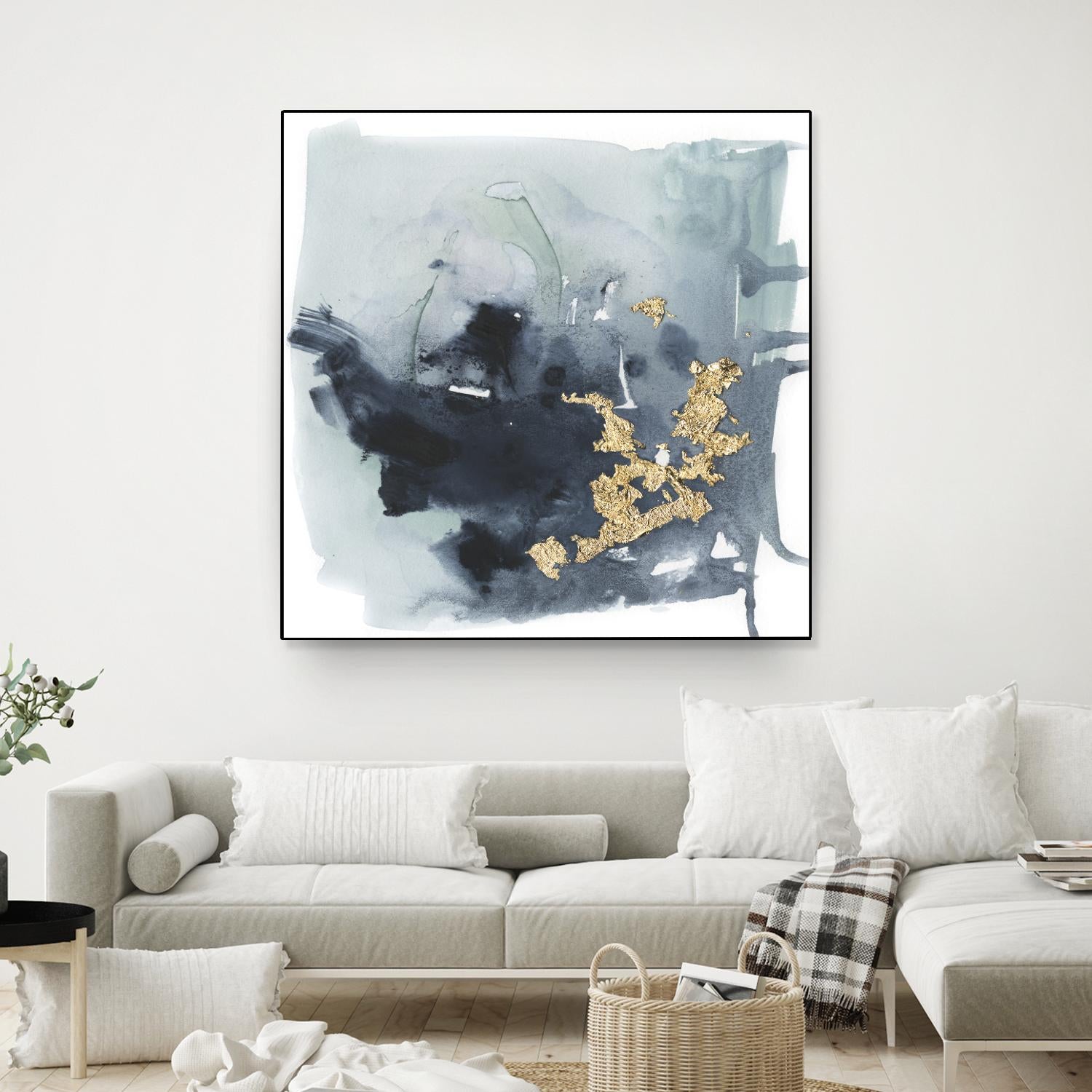 Cerulean & Gold I by Victoria Borges on GIANT ART - abstract