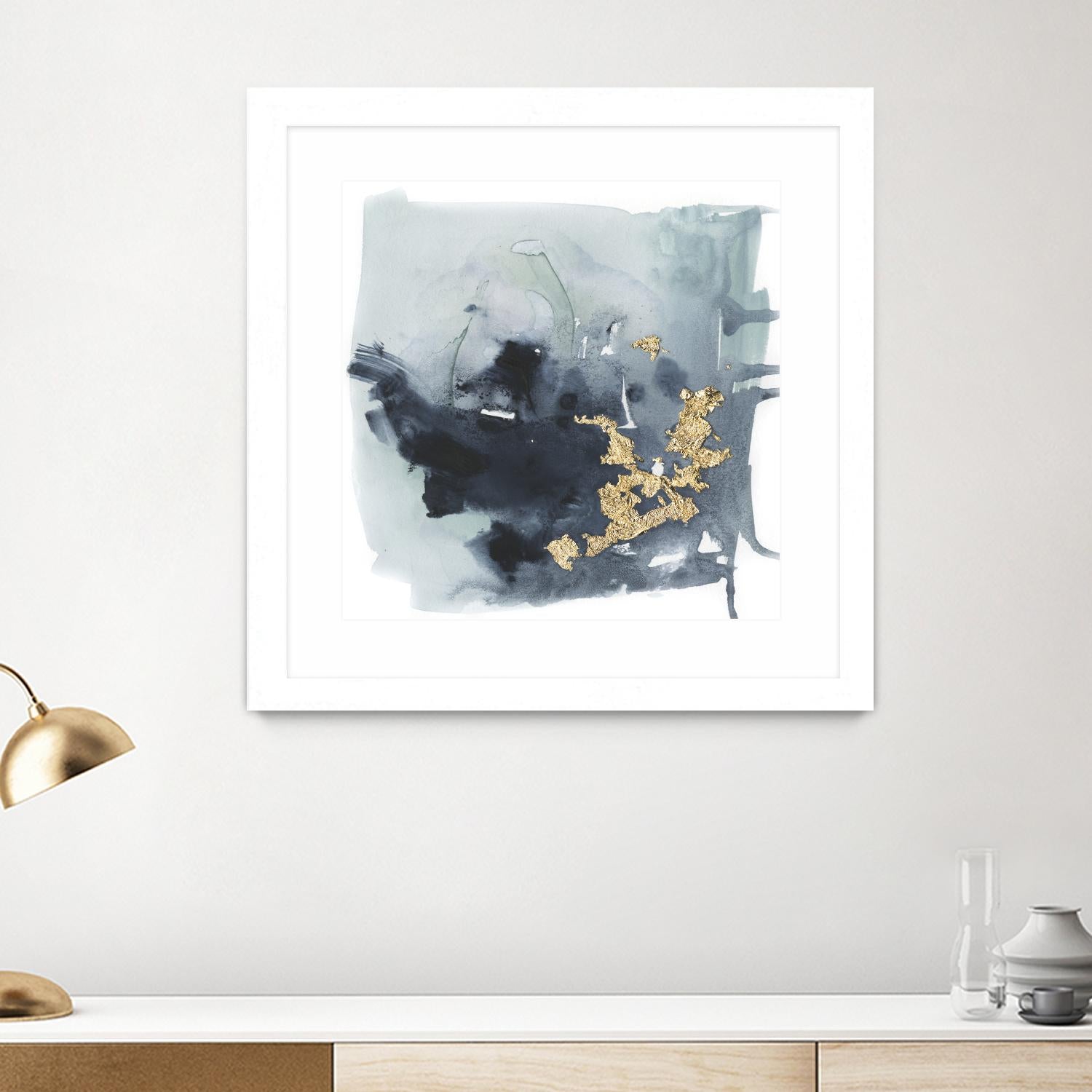 Cerulean & Gold I by Victoria Borges on GIANT ART - abstract