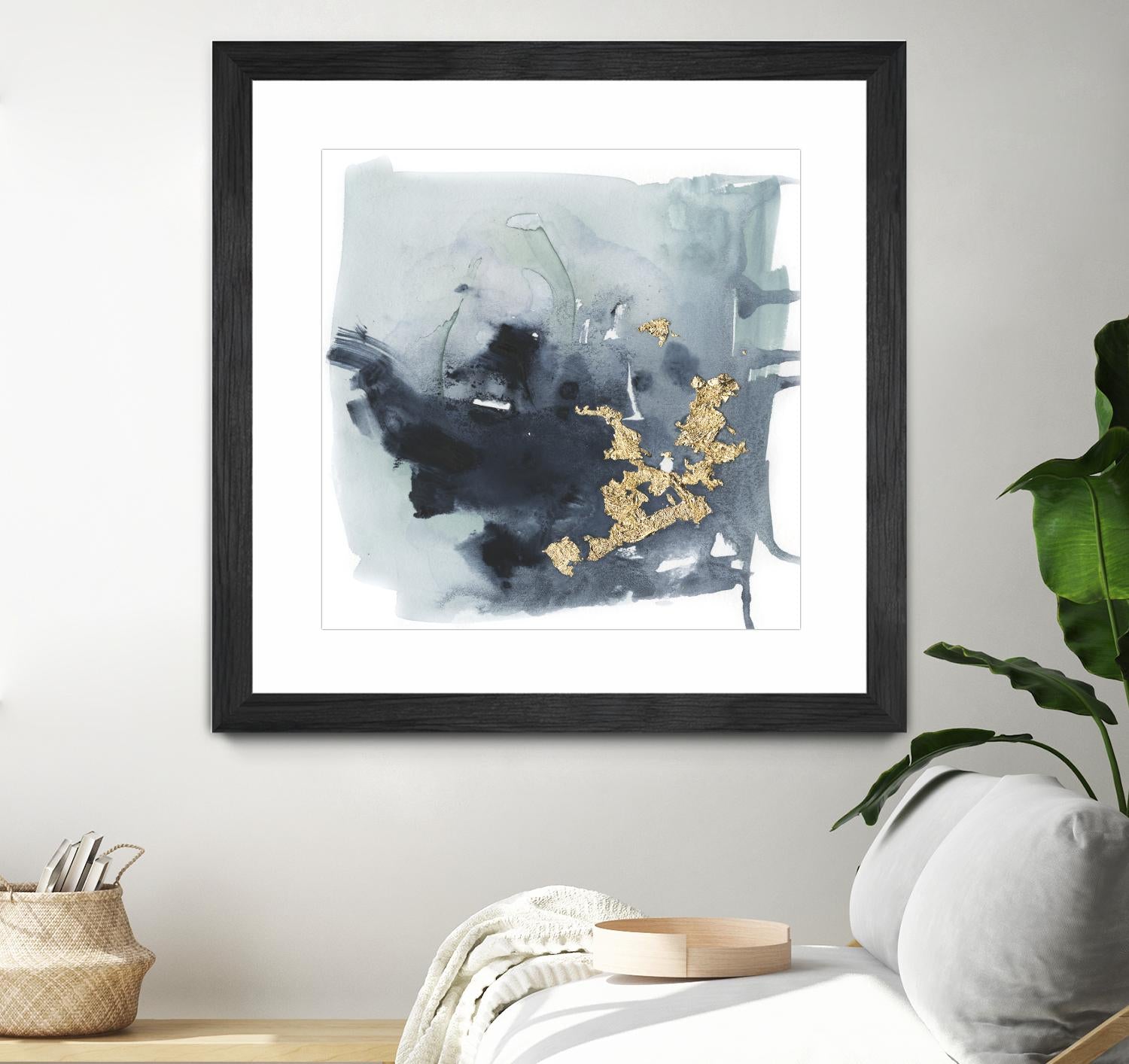 Cerulean & Gold I by Victoria Borges on GIANT ART - abstract