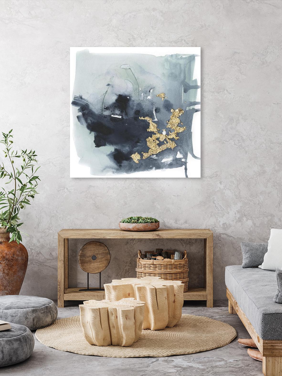 Cerulean & Gold I by Victoria Borges on GIANT ART - abstract