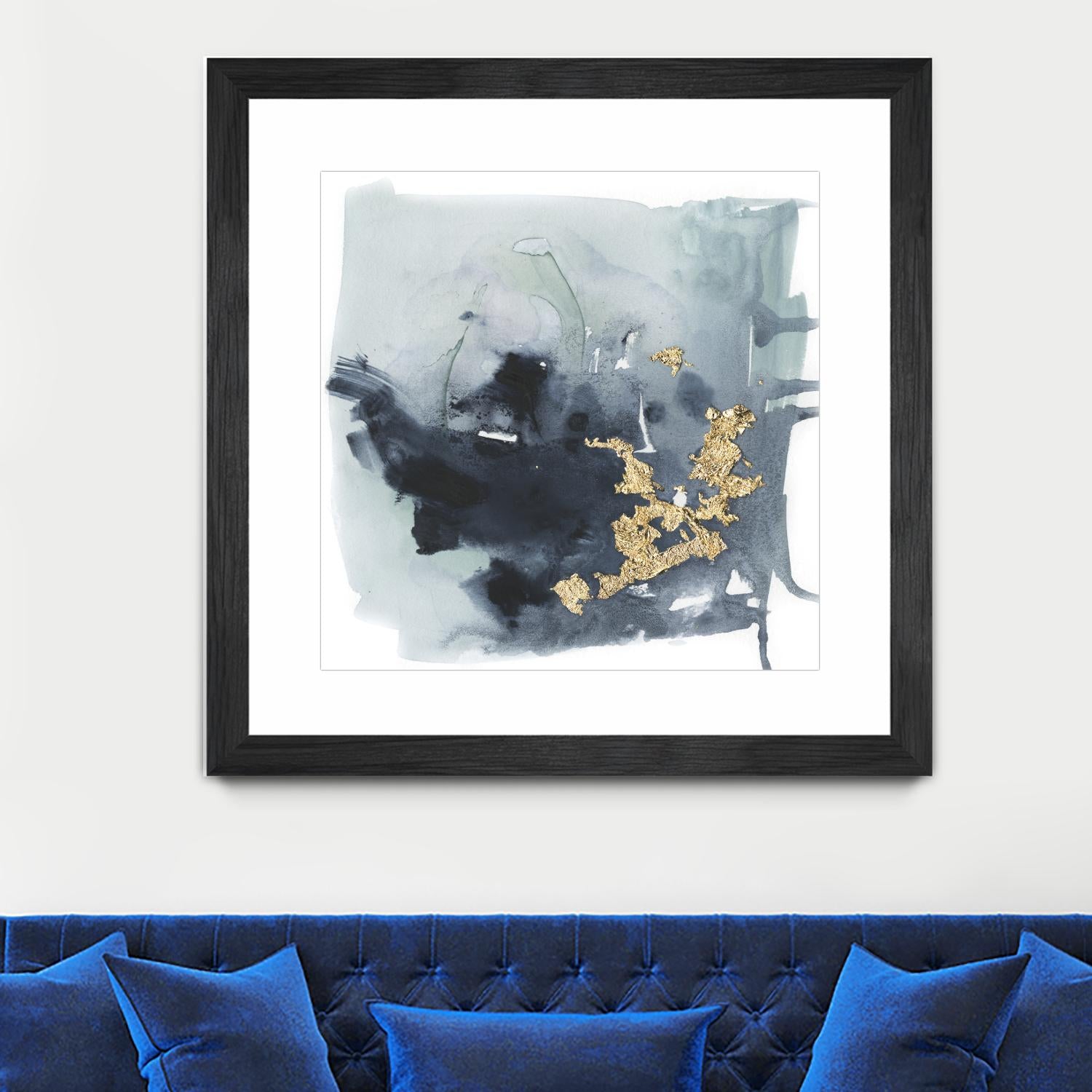Cerulean & Gold I by Victoria Borges on GIANT ART - abstract
