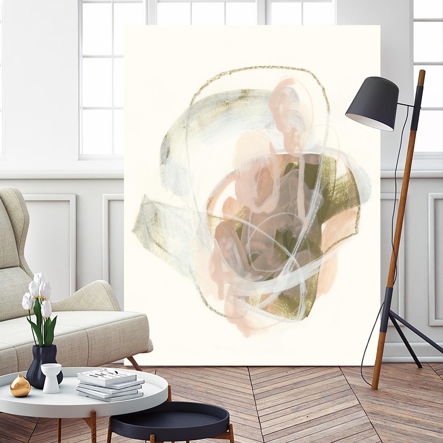 Hyacinth Gesture I by June Erica Vess on GIANT ART - pink abstract